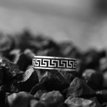 950 Silver Greek Ring
